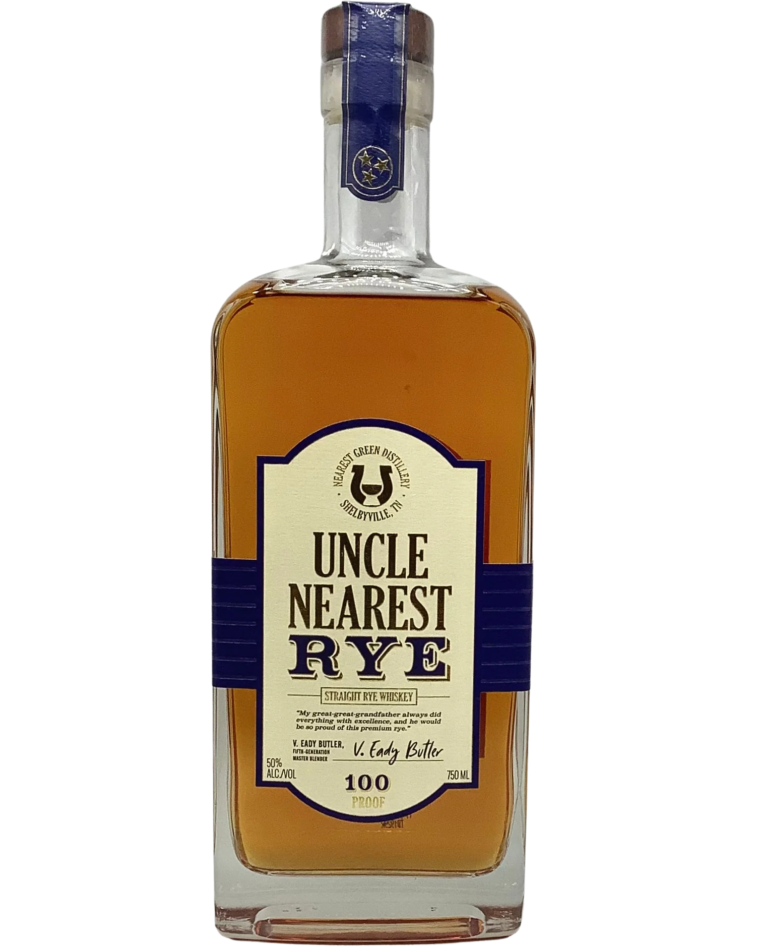 Uncle Nearest Straight Rye Tennessee Whiskey 100 Proof